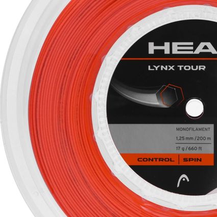 Decathlon | Corda Head Lynx Tour 17L 1.25mm Laranja - Rolo com 200
