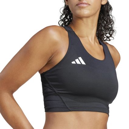 Decathlon | Top Feminino de Corrida Adizero Adidas Preto