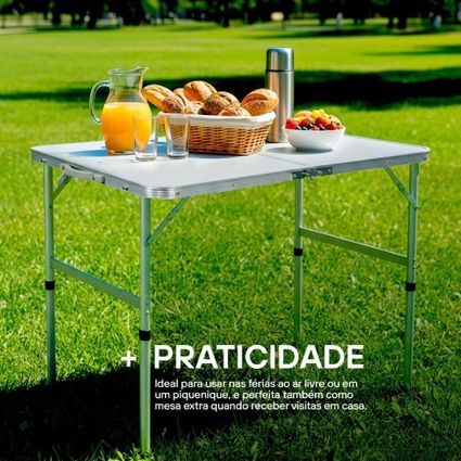 Megalithデルタv2 Decathlon | Mesa Dobrável Gallant Vira Maleta Portátil 90x60 com