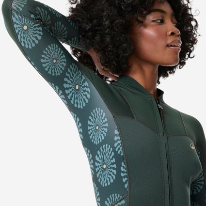 Decathlon | Maiô com Manga Longa de Surf e Fecho Frontal Verde