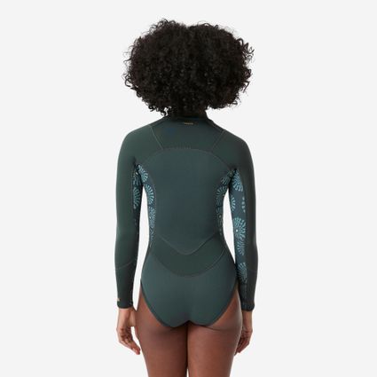 Decathlon | Maiô com Manga Longa de Surf e Fecho Frontal Verde