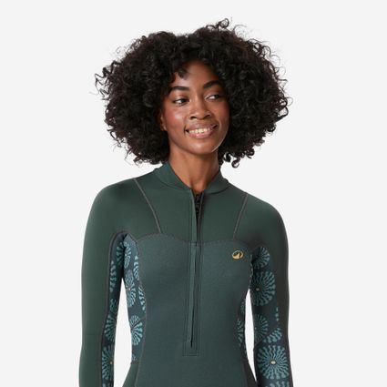 Decathlon | Maiô com Manga Longa de Surf e Fecho Frontal Verde