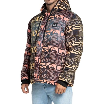 Decathlon | Jaqueta Quiksilver Puff World Block WT23 Masculina Laranja