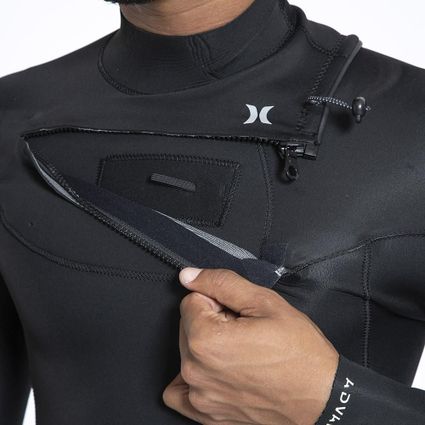Decathlon | Long John Hurley Manga Longa Advant 2/2mm Fullsuit Preto