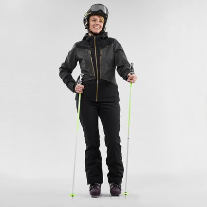 Decathlon | Jaqueta Feminina de Ski e Snowboard 3 em 1 Wedze Preta