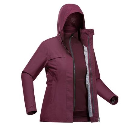 Decathlon | Jaqueta Feminina de Trilha 3 em 1 Impermeável SH100