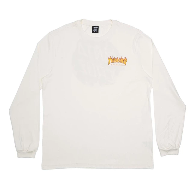 Decathlon | Camiseta Santa Cruz Manga Longa Thrasher Flame Dot Off