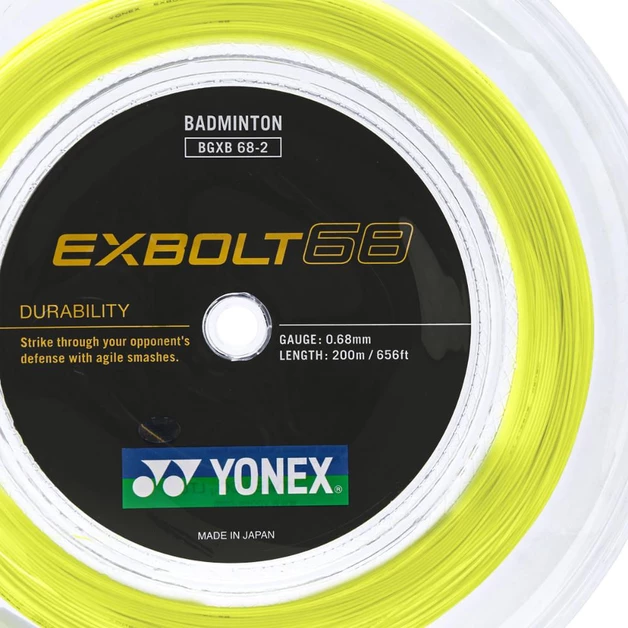 Decathlon | Corda Yonex Exbolt Para Badminton 0.68mm Amarelo