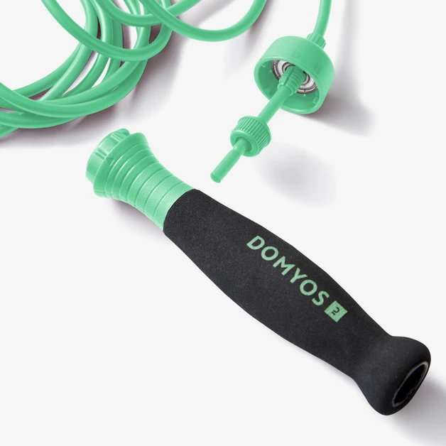 Decathlon | Corda de Pular Ajustável 500 Domyos Verde