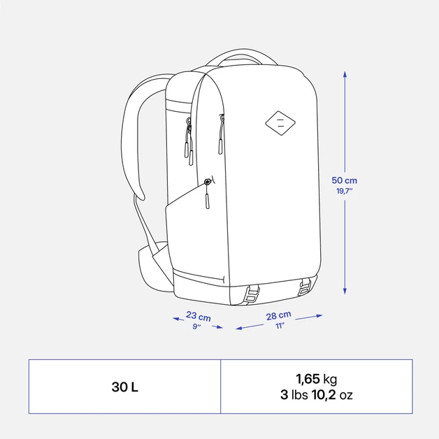 thi　leqtique CLHD Decathlon | Mochila de Trilha 30l NH 900 Focus Quechua Cinza