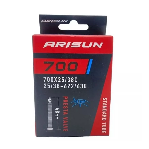 Decathlon | Câmara de ar 700 x 25/38 bike Arisun bico fino presta 48 mm