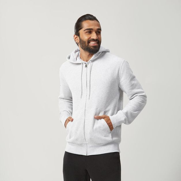 Sweat hood zip 500 ess, 3xl (chest 52") Cinza M