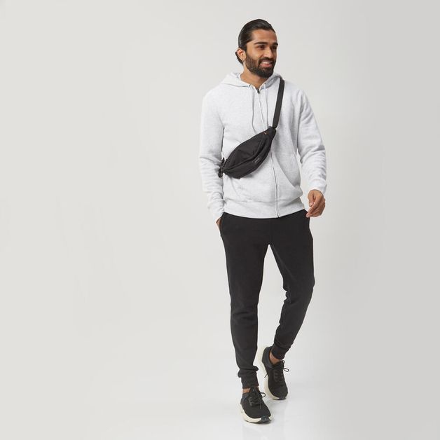Sweat hood zip 500 ess, 3xl (chest 52") Cinza M