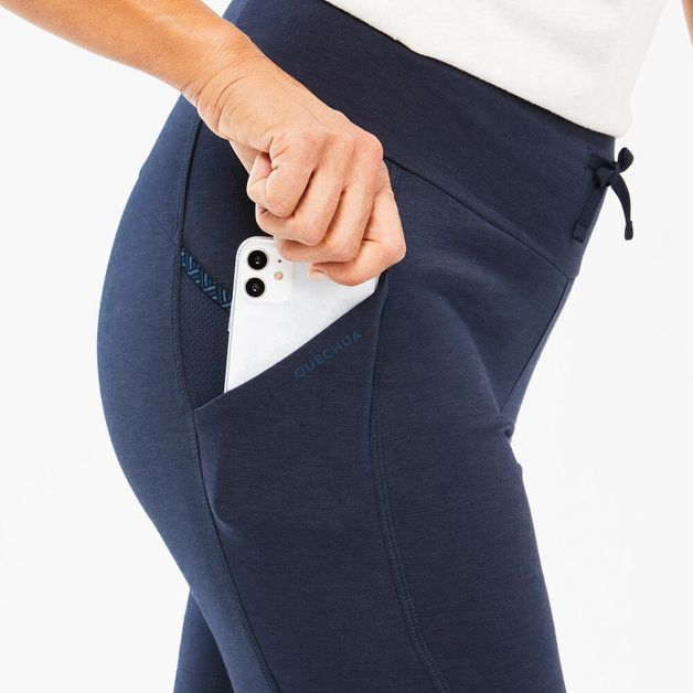 Leggings Feminina de caminhada NH100, azul, G