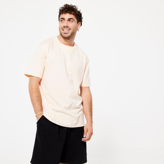 T-shirt regular 500 ess, 4xl (chest 56") Bege 3G