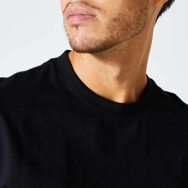 T-shirt regular 500 ess, 4xl (chest 56") Preto 3G
