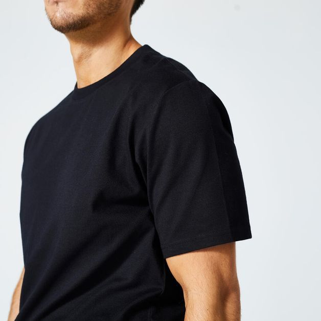 T-shirt regular 500 ess, 4xl (chest 56") Preto 3G