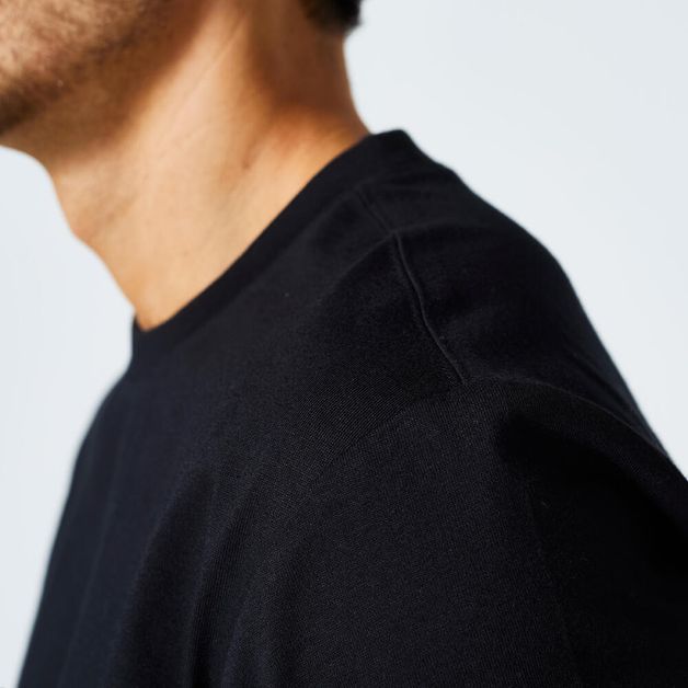 T-shirt regular 500 ess, 4xl (chest 56") Preto 3G