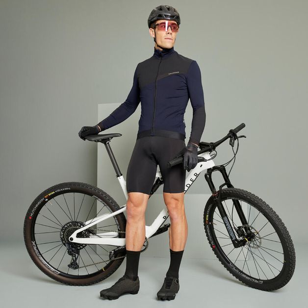 Mtb jersey long sleeve xc red grey, 2xl Azul 3G