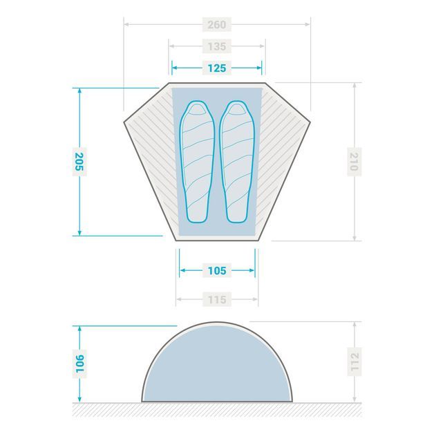 Trek 900 2p tent, no size