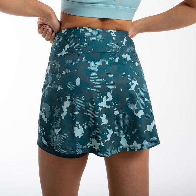 Saia shorts básica feminina de academia 120, camuflado, GG
