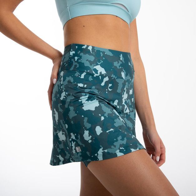 Saia shorts básica feminina de academia 120, camuflado, GG