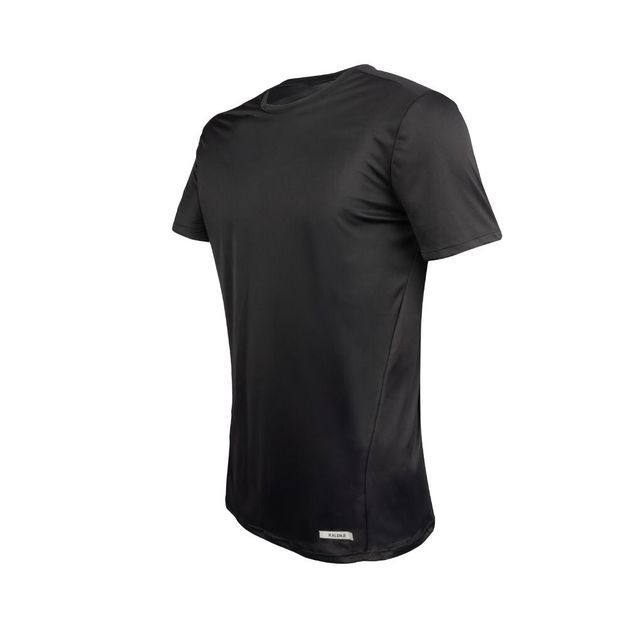 Camiseta masculina de corrida Sun Protect 100, preto, P