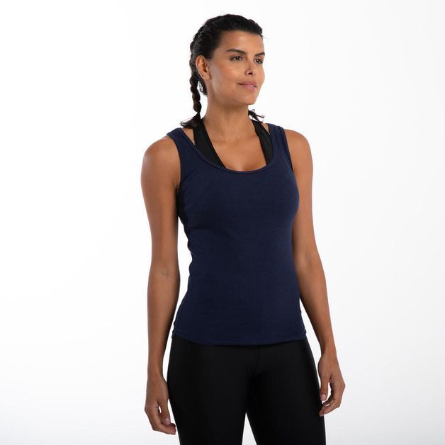 Regata feminina de Ginástica, azul, 3G