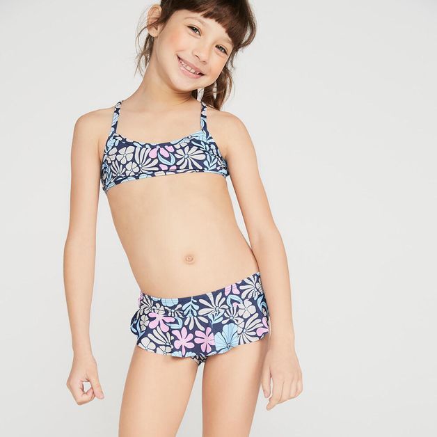 *cal reta inf mar lavanda pv23, 10years Azul-floral 3-4 ANOS