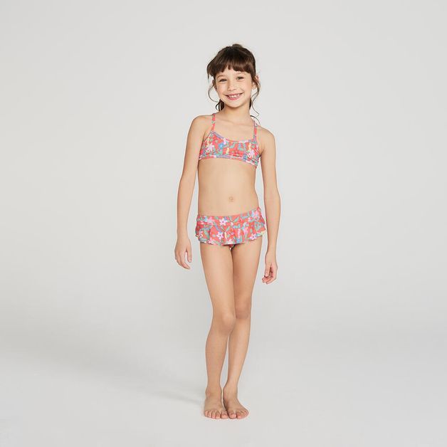 *cal reta inf mar lavanda pv23, 10years Rosa-estampado 7-8 ANOS