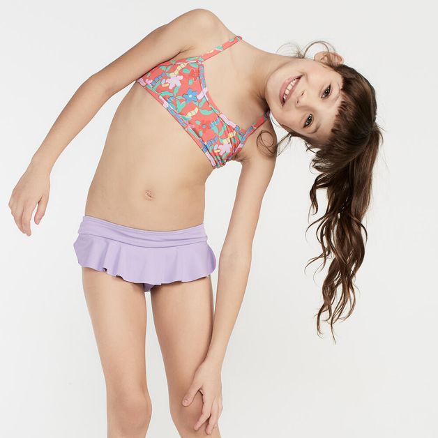 *cal reta inf mar lavanda pv23, 10years Rosa-estampado 7-8 ANOS