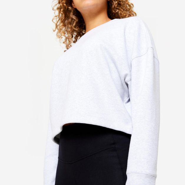 Cropped sweat 520 whit, uk20-22 / eu 2xl Cinza G