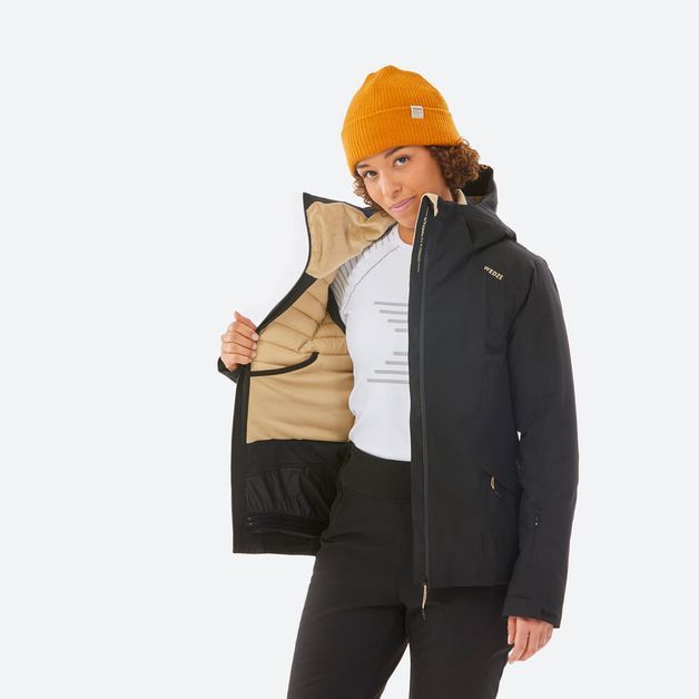 Ski jkt 500 w red, uk8 / eu s Preto-fumê P