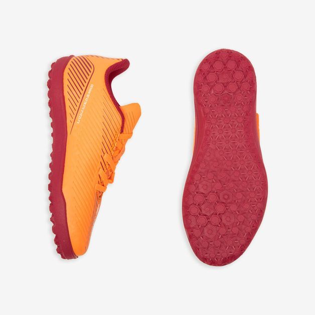 Chuteira Infantil de Futebol Easy Turf Kipsta, laranja, 32 BR