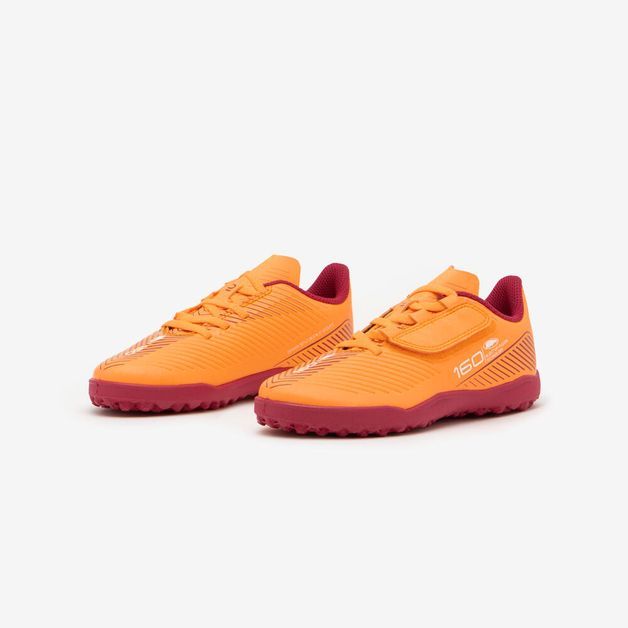 Chuteira Infantil de Futebol Easy Turf Kipsta, laranja, 32 BR