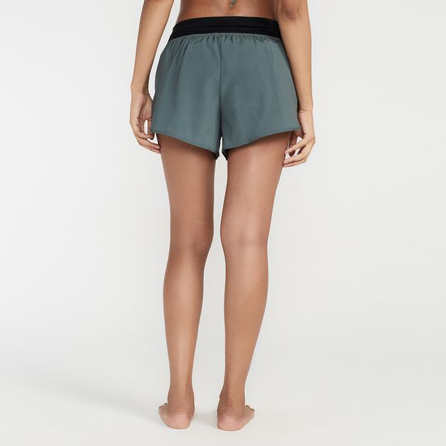 Short Feminino de Surf E Bodyboard Olaian, verde-militar, M