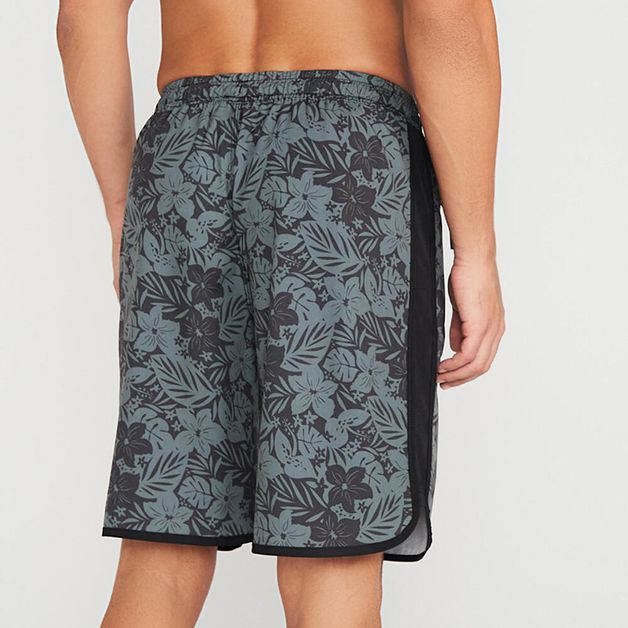 Bermuda Masculina de Surf Bolso com Zíper e Cintura Elástica Olaian, verde, 3G