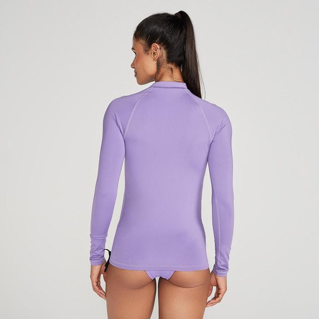 Camiseta Manga Longa feminina Proteção Solar 100, roxo, GG