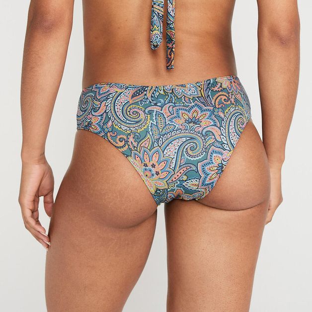 Biquini de Surf Calcinha Alta Olain, verde-floral, G