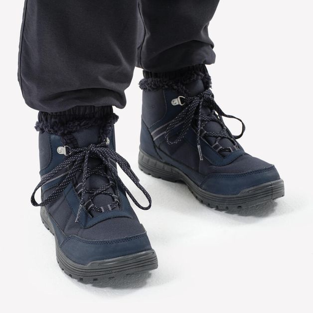 Shoes warm sh100 mid lace jr, uk 5 eu38 Azul-escuro 38