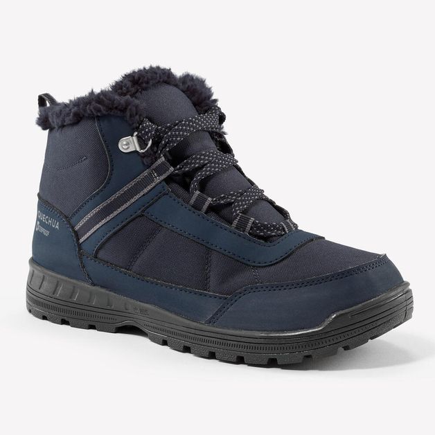 Shoes warm sh100 mid lace jr, uk 5 eu38 Azul-escuro 36