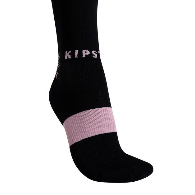 *meião jr preto/rosa ki, uk2,5/5 us3/5,5 Preto-rosa 27/29