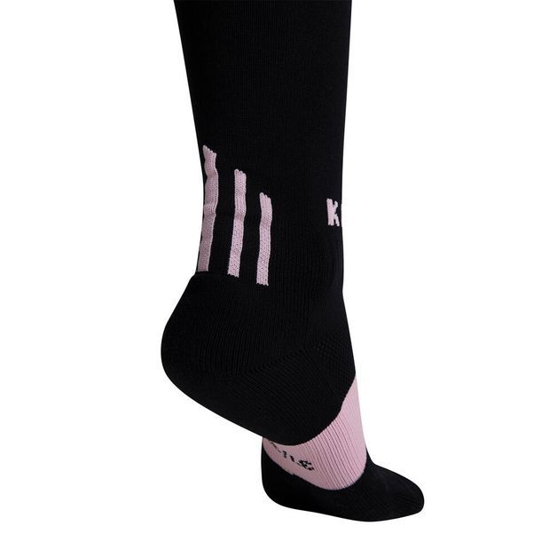 *meião jr preto/rosa ki, uk2,5/5 us3/5,5 Preto-rosa 27/29