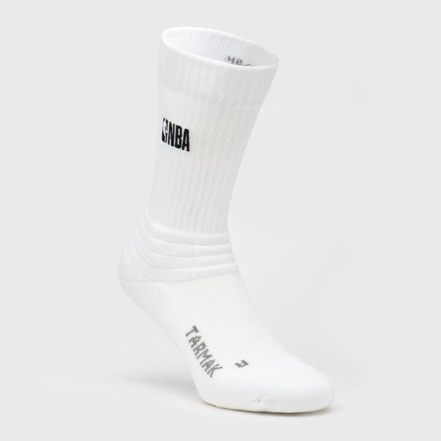 Meias de Basquetebol de Adulto NBA Basketball SO900 Preto (Lote de 2 pares), branco, 39-41