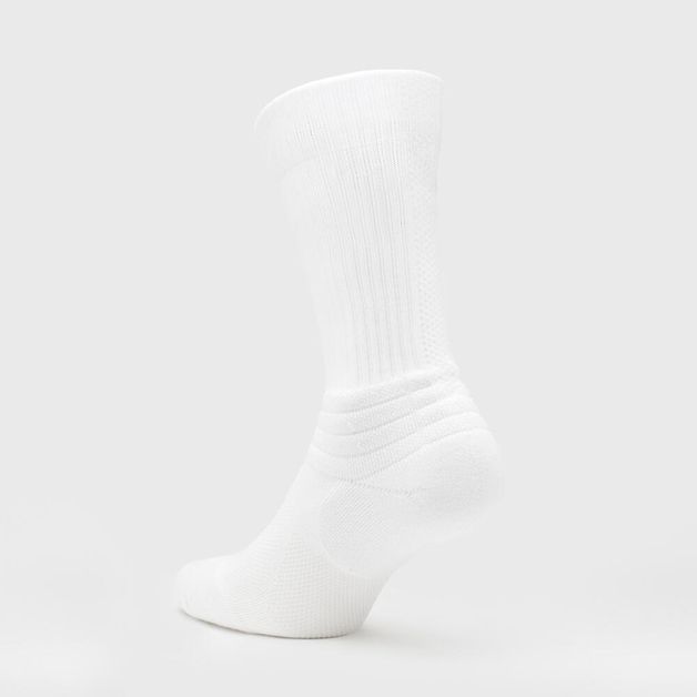 Meias de Basquetebol de Adulto NBA Basketball SO900 Preto (Lote de 2 pares), branco, 39-41