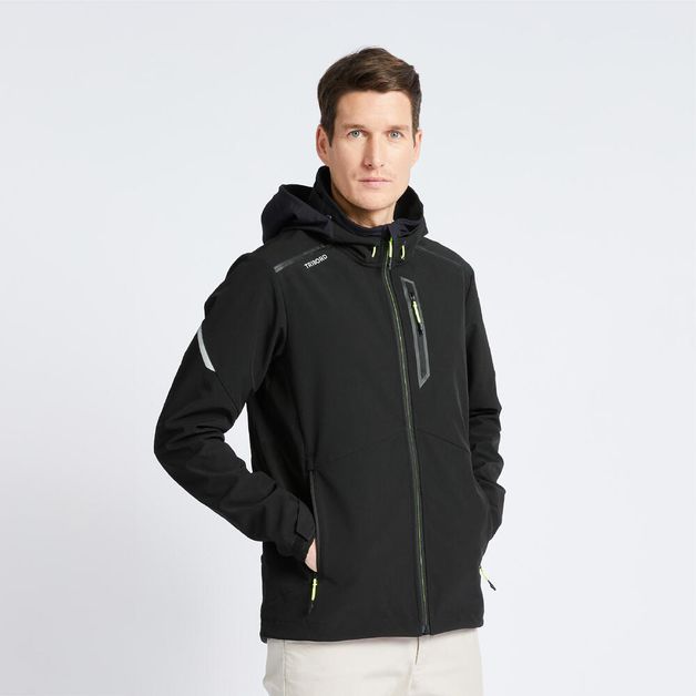 Jaqueta softshell race masculina preto, gg Preto G