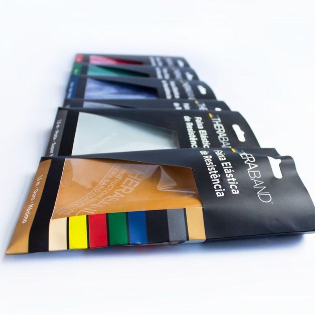 Faixa Elástica de Resistência 1,5m TheraBand, preto, UNICA