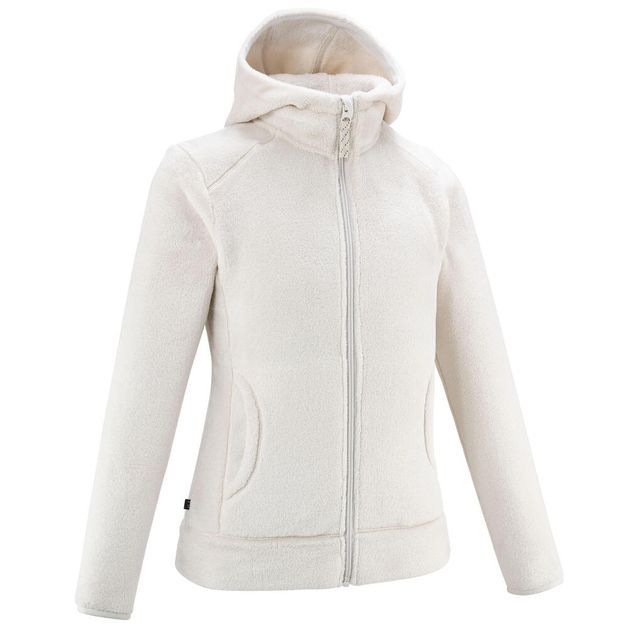 Fleece nh500 zip tw be, 7-8years/4'-4'2" Bege-gelo-claro 12-13 ANOS