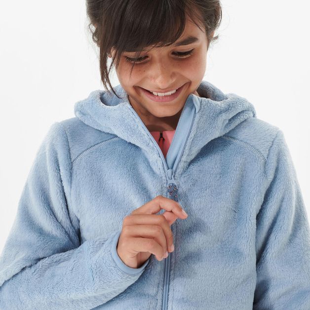 Fleece nh500 zip tw be, 7-8years/4'-4'2" Azul-pastel-escuro 10-11 ANOS