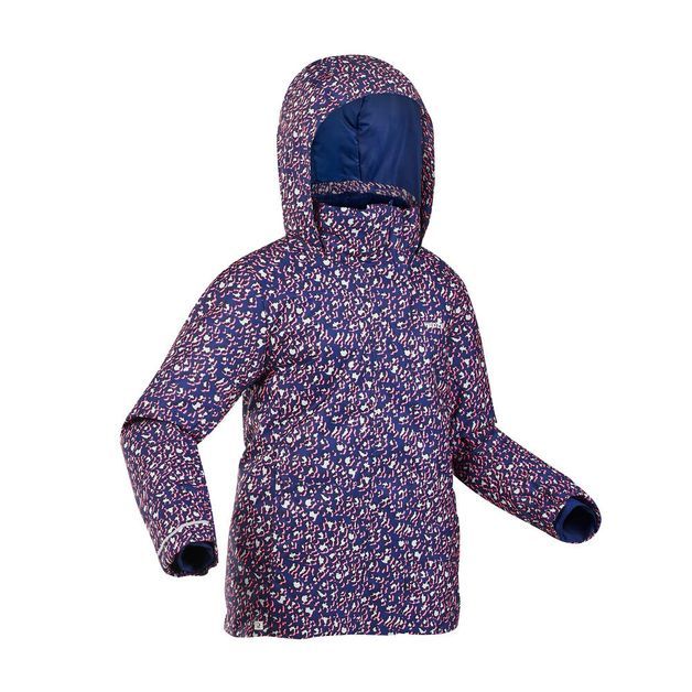 Ski-p jkt 500 girl leopard pin, 14 years 5-6 ANOS